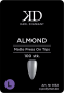 Preview: Press-On Tips "Almond" matt size L 100 pcs. Karl Diamond