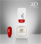 Preview: Color Rubber Base Gel "Red" Karl Diamant 11 ml