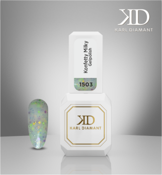 Gel polish "Konfetty Milky" Karl Diamond 11 ml