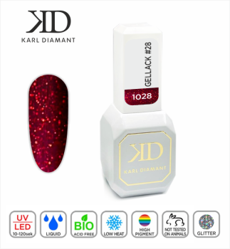 Gel Varnish / Gel Polish Glitter Shine #28