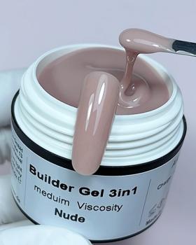 Builder Gel Nude Medium Viscosity Karl Diamant 15 ml