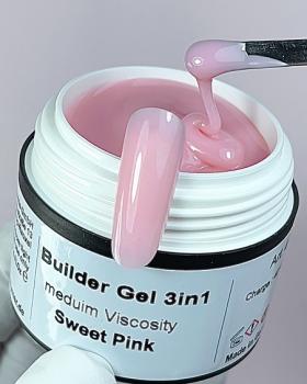 Builder Gel Sweet Pink Medium Viscosity Karl Diamant 15 ml
