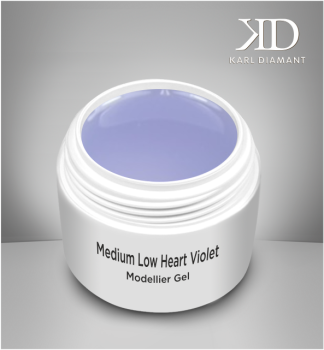 Modeler Medium Low Heart Violet Clear Gel Karl Diamond 30 ml