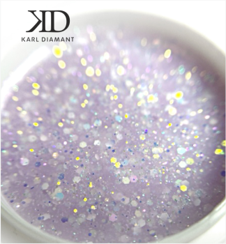 Confetti-Glitter Lavender Modellier Gel Karl Diamant 15 ml