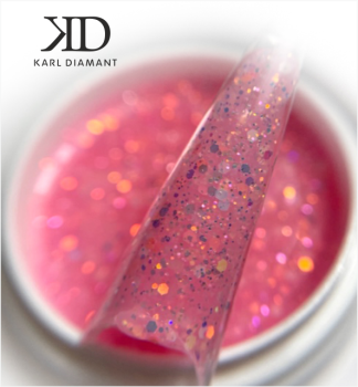 Confetti Glitter Pink Modelling Gel Karl Diamant 30 ml