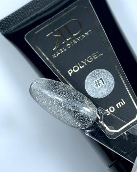 Polygel "Glamour" #01 Charles Diamond 30 ml