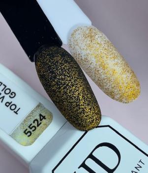 Top Coat Velvet Matt Glitter Gold 11 ml