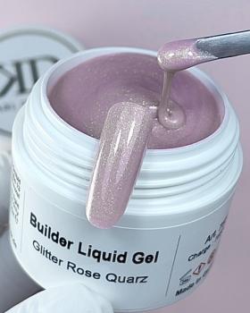 Builder Liquid Gel Glitter Rose Quarz Karl Diamant 15 ml