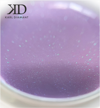 Opal Lavender Modellier Gel mit smaragd Glitter Karl Diamant 15 ml