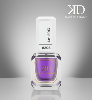 Nail Art Watercolor Purple #208 Karl Diamond