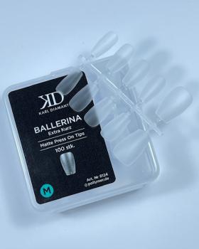 Press-On Tips "BALLERINA" matt extra kurz Größe M 100 Stk. Karl Diamant