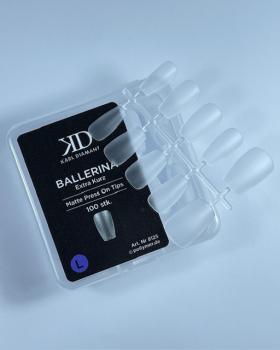 Press-On Tips "BALLERINA" matt extra kurz Größe L 100 Stk. Karl Diamant