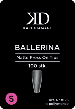 Press-On Tips "BALLERINA" matt  Größe S 100 Stk. Karl Diamant