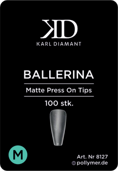 Press-On Tips "BALLERINA" matt  Größe M 100 Stk. Karl Diamant