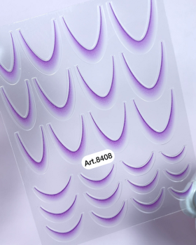 Sticker Ombre French Lila