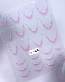 Sticker Ombre French Pink