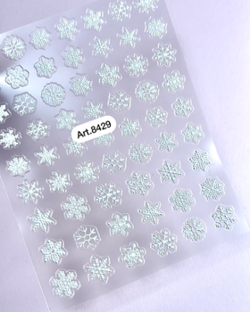 Sticker Snowflakes White