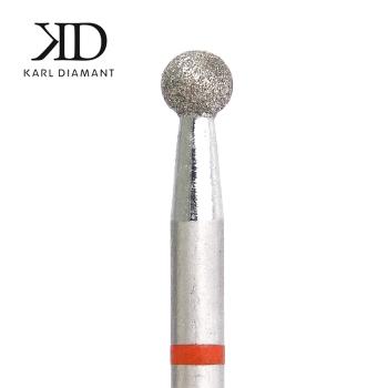 Diamantfräser Kugel Fein - roter Ring 3,1 mm