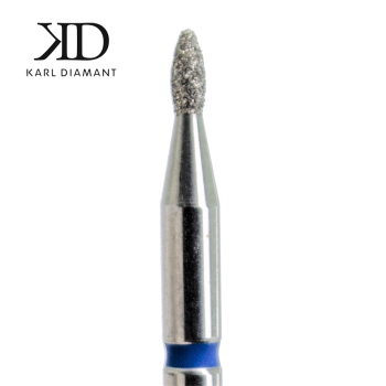 Diamantfräser Flamme - Blau 1,4 mm