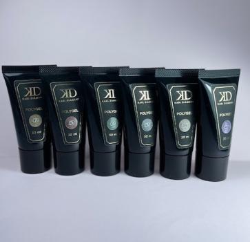 Set Polygel Glamour Karl Diamant 6* 30 ml
