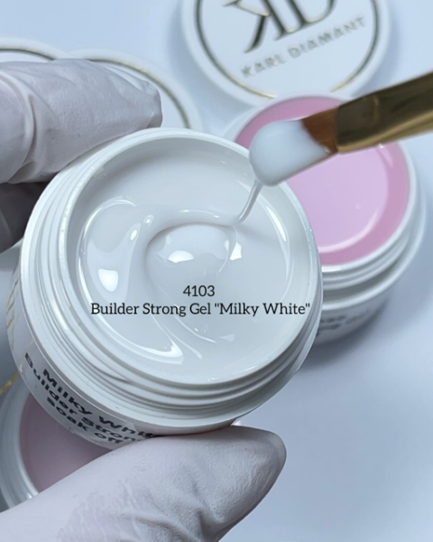 Builder Strong Gel Milky White soak off Karl Diamant 15 ml
