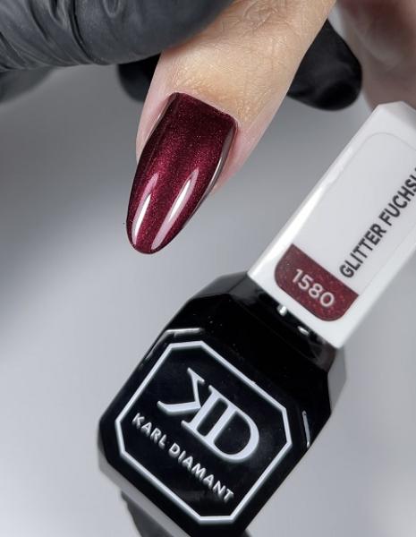 Karl Diamond Gel Polish Glitter Fuchsia 11 ml