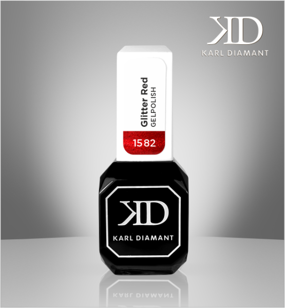 Karl Diamant Gelpolish Glitter Red 11 ml