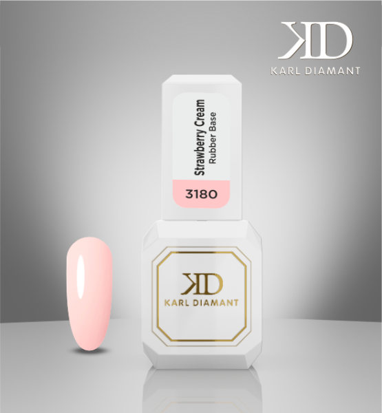 Karl Diamant Rubber Base Gel Strawberry Cream  11 ml