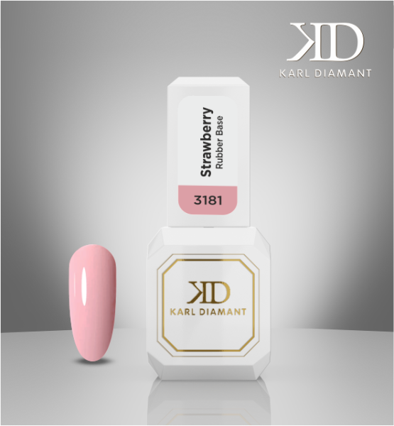 Karl Diamant Rubber Base Gel "Strawberry" 11 ml