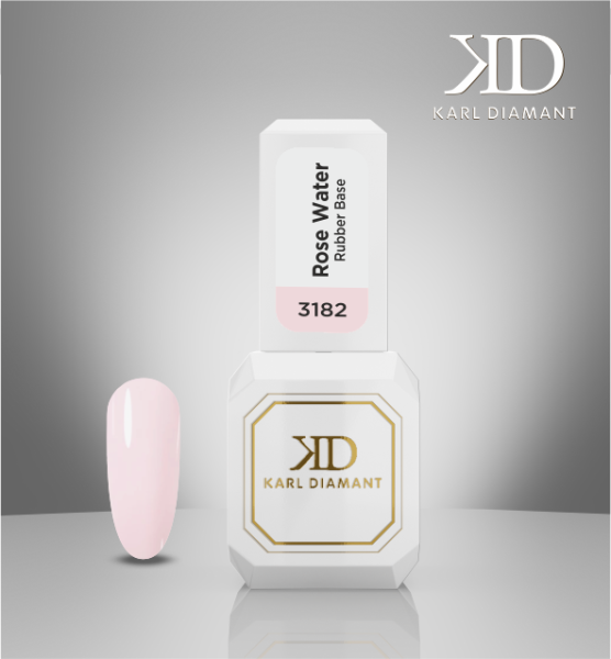 Karl Diamant Rubber Base Gel  "Rose Water" 11 ml