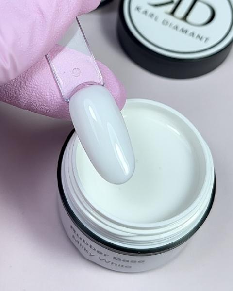 Karl Diamant Rubber Base Gel Milky White 15 ml