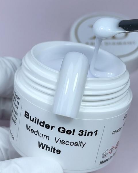 Builder Gel 3in1 White (Medium Viscosity) Karl Diamant 15 ml