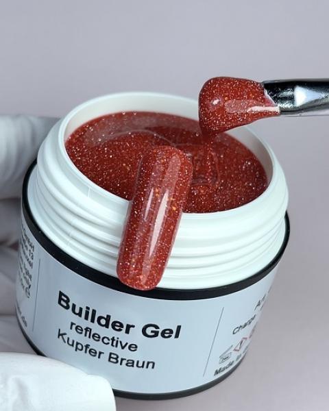 Builder Gel Kupfer Braun reflective Karl Diamant 15 ml