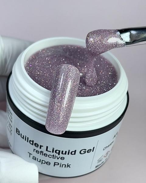 Builder Liquid Gel reflective Taupe Pink Karl Diamant 15 ml