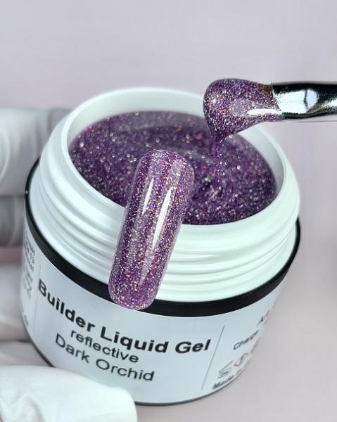 Builder Liquid Gel reflective Dark Orchid Karl Diamant 15 ml