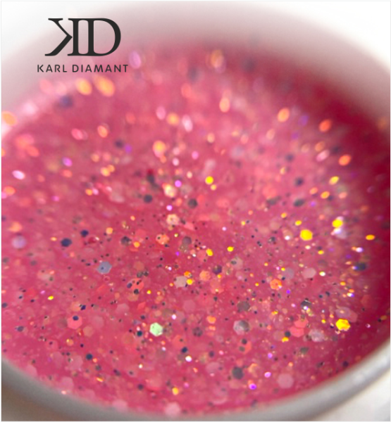 Confetti Glitter Pink Modelling Gel Karl Diamant 30 ml