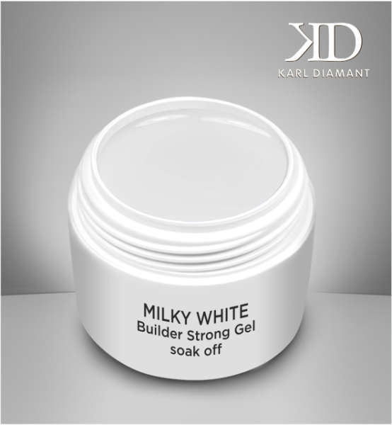Builder Strong Gel Milky White soak off Karl Diamant 30 ml