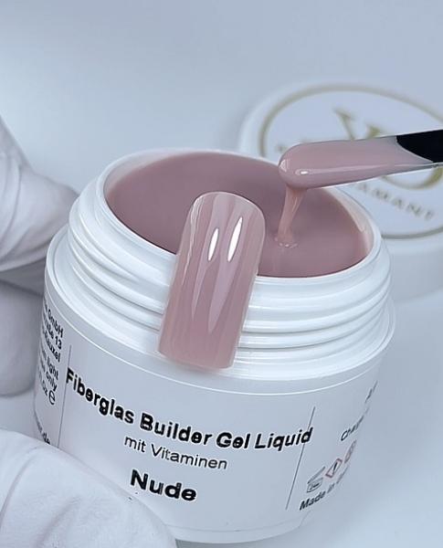Fiberglas Builder Liquid Gel Nude Karl Diamant 15 ml