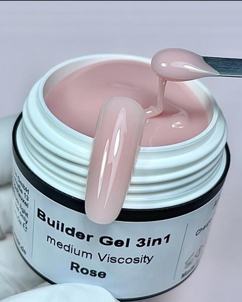 Builder Gel Rose Medium Viscosity Karl Diamant 15 ml