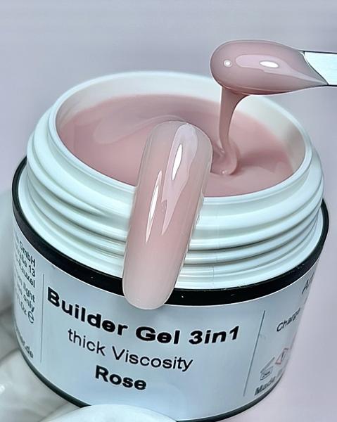 Builder Gel Rose Thick Viscosity Karl Diamant 15 ml