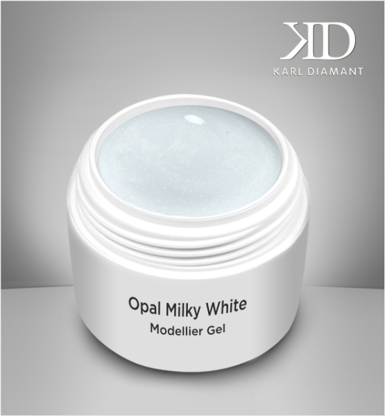 Opal Milky White Modellier Gel Karl Diamant  15 ml