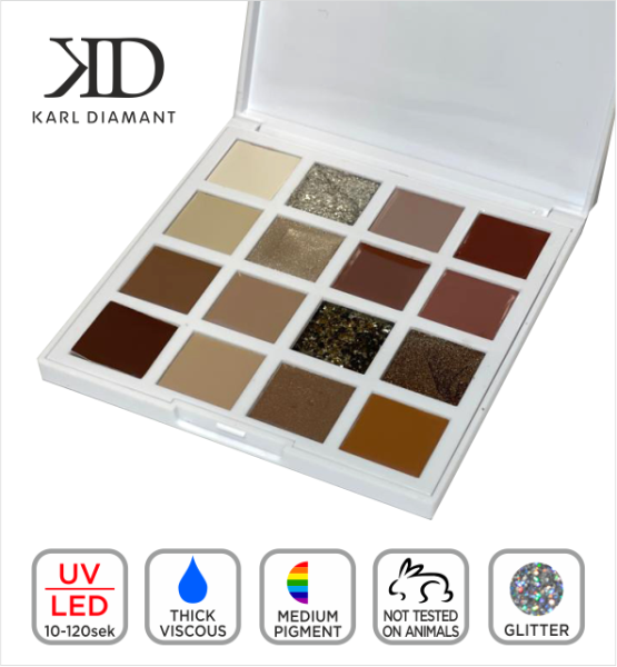 Colour Gel Set Nude 16 in 1