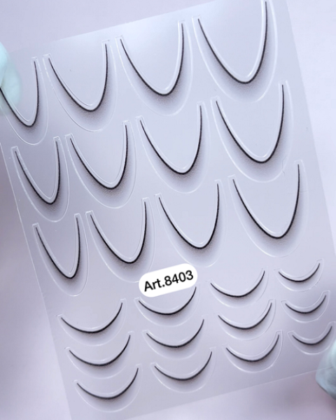 Sticker Ombre French Black