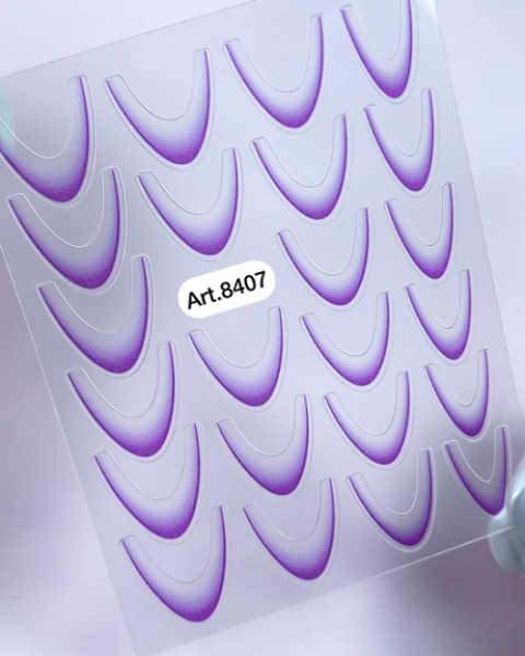 Sticker Ombre French Lila