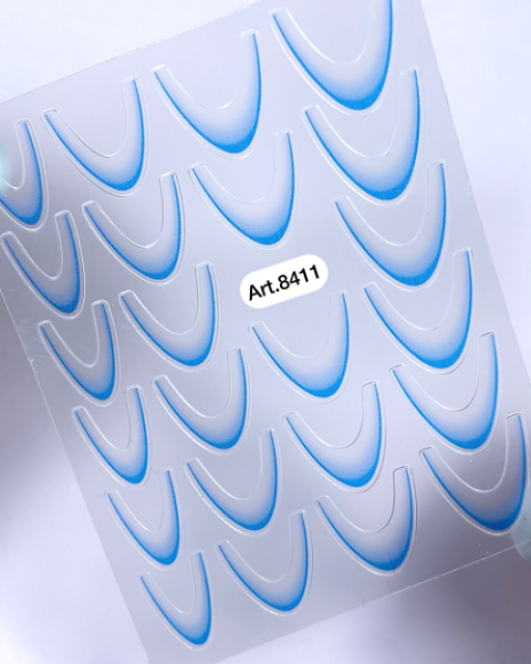Stickers Ombre French Blue