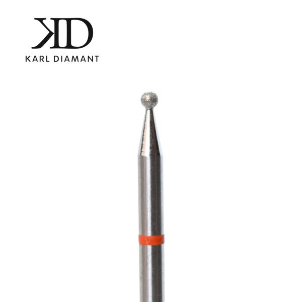 Diamantfräser Kugel Fein - Rot 1,6 mm