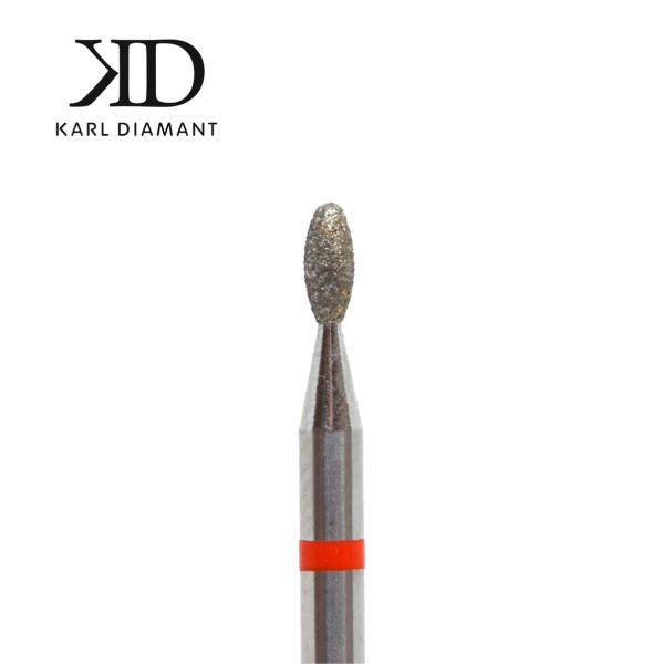 Diamantfräser Ellipse Fein - Rot 1,8 mm