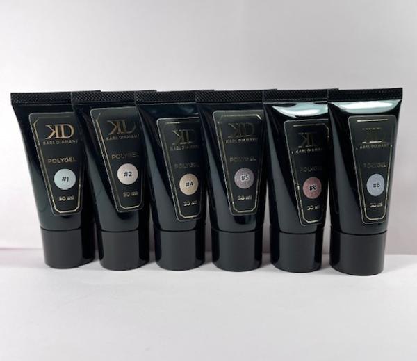 Set PolyGel Mystic Karl Diamant 6*30 ml