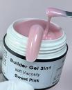 Builder Gel Sweet Pink Soft Viscosity Karl Diamant 15 ml