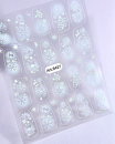 Sticker Ombre White Merry Christmas 1